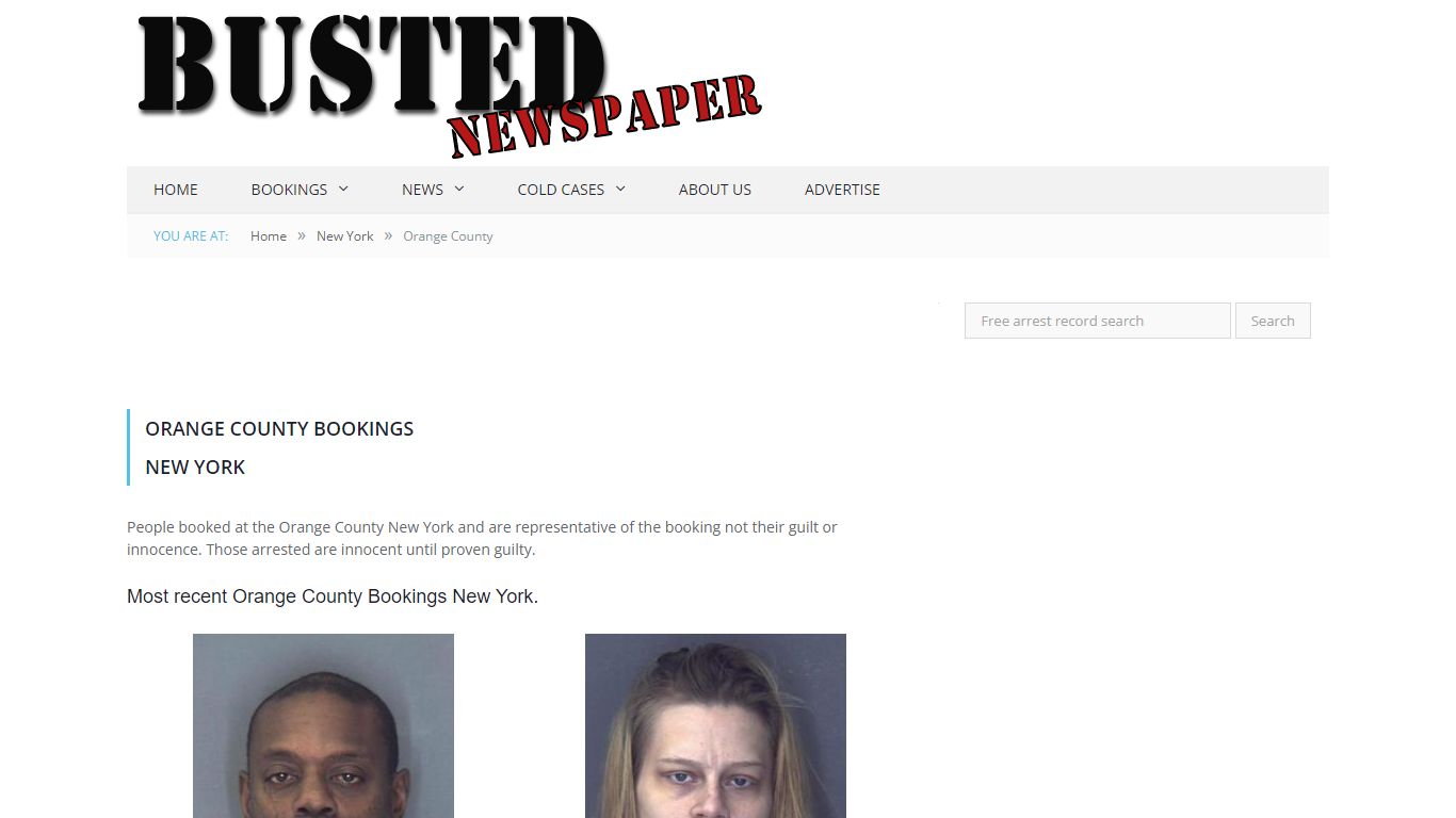 Orange County, NY Mugshots - BUSTEDNEWSPAPER.COM